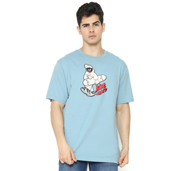 LONG MEN TEE LIGHT BLUE