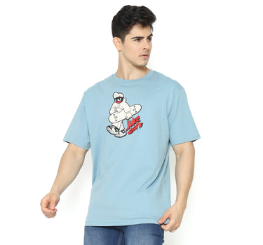 LONG MEN TEE LIGHT BLUE