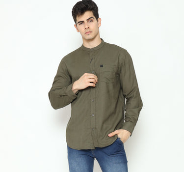 WURFEL KOKO MEN SHIRT LONG GREEN