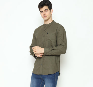 WURFEL KOKO MEN SHIRT LONG GREEN