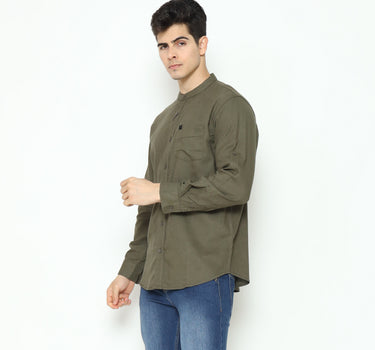 WURFEL KOKO MEN SHIRT LONG GREEN