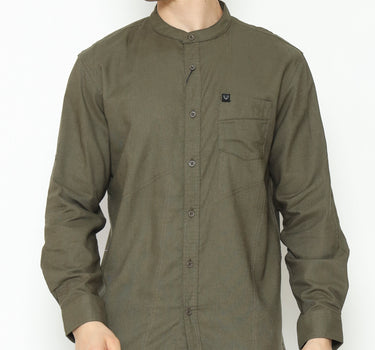 WURFEL KOKO MEN SHIRT LONG GREEN