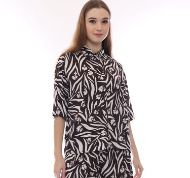 Planet Surf Clothing Kemeja Lengan Pendek Wanita Maru Ladies Shirt 231C Planet Surf