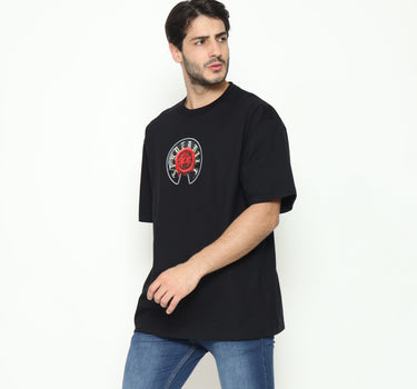 Spyderbilt Kaos lengan pendek Pria Chromium Oversize Men Tee Planet Surf