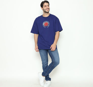 Spyderbilt Kaos lengan pendek Pria Chromium Oversize Men Tee Planet Surf