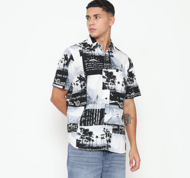 Planet Surf Clothing kemeja lengan pendek Pria Shore Men Shirt Planet Surf