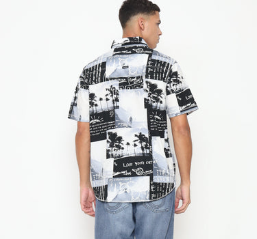 Planet Surf Clothing kemeja lengan pendek Pria Shore Men Shirt Planet Surf