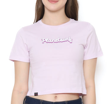 Planet Surf Clothing Kaos lengan pendek Wanita Briana Croptop Ladies Tee Planet Surf