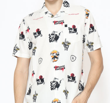 Planet Surf Clothing kemeja lengan pendek Pria Danken Men Shirt Planet Surf