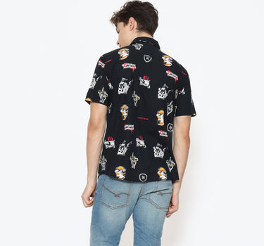 Planet Surf Clothing kemeja lengan pendek Pria Danken Men Shirt Planet Surf