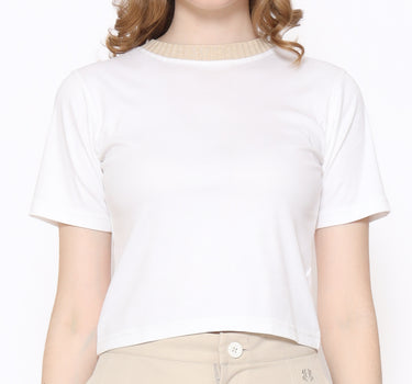 Spyderbilt Kaos lengan pendek Wanita Luna Tencel Ladies Crop Tee Planet Surf