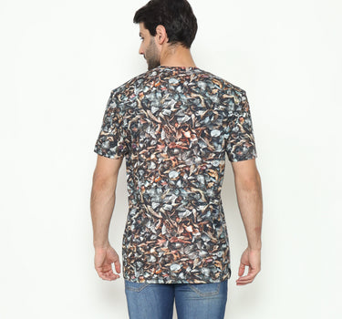 Spyderbilt Kaos lengan pendek Pria Crimson Tencel Men Tee Planet Surf