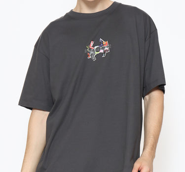 AEROSOL OVERSIZE MEN TEE DARK GREY