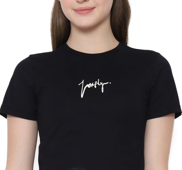 Voxfly Kaos lengan pendek Wanita Luna Croptop Ladies Tee Planet Surf