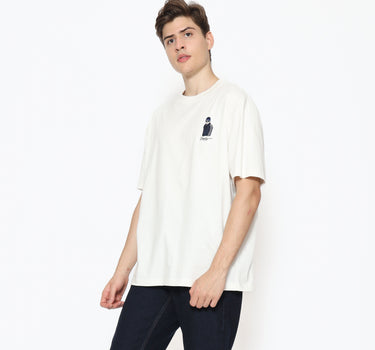 Voxfly Kaos lengan pendek Pria Mavi Oversize Men Tee Planet Surf