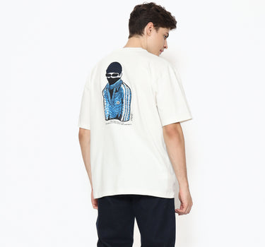 Voxfly Kaos lengan pendek Pria Mavi Oversize Men Tee Planet Surf