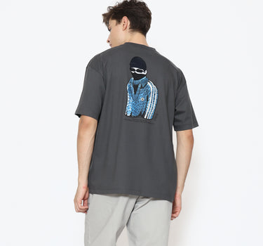Voxfly Kaos lengan pendek Pria Mavi Oversize Men Tee Planet Surf