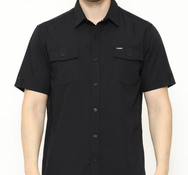Insight kemeja lengan pendek Pria Dirty Slub Planet Surf