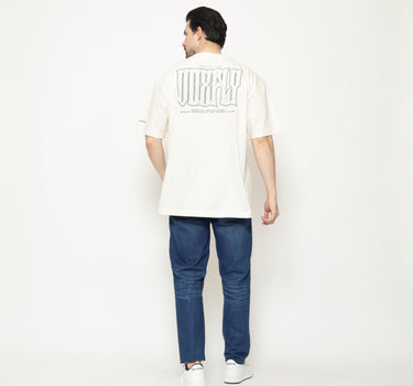 Voxfly Kaos lengan pendek Pria Homa Oversize Planet Surf