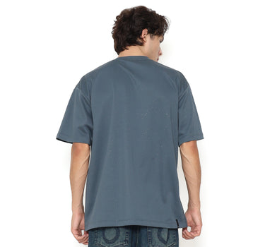 Spyderbilt Kaos Lengan Pendek Pria Kencrotown Oversize Planet Surf