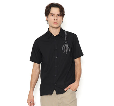 Voxfly Kemeja Lengan Pendek Pria Bones Planet Surf