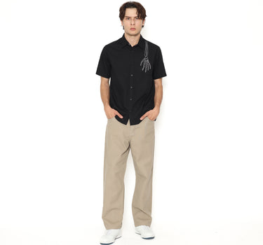 Voxfly Kemeja Lengan Pendek Pria Bones Planet Surf