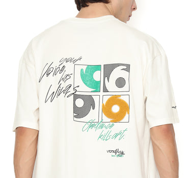 Voxfly Kaos Lengan Pendek Pria Paradox Oversize Planet Surf