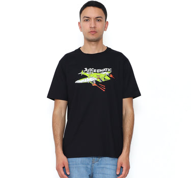 Juice Ematic Kaos lengan pendek Pria Flugzeug Planet Surf