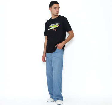 Juice Ematic Kaos lengan pendek Pria Flugzeug Planet Surf