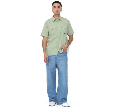Planet Surf Clothing kemeja lengan pendek Pria Knittern Planet Surf