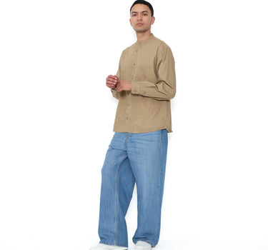 Planet Surf Clothing Kemeja lengan panjang Pria Raelynn Planet Surf