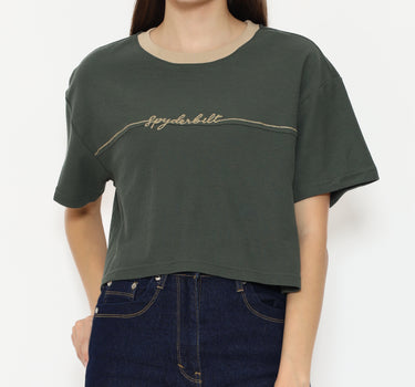 Spyderbilt Kaos lengan pendek Wanita Sedona Oversize Planet Surf