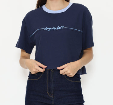 Spyderbilt Kaos lengan pendek Wanita Sedona Oversize Planet Surf
