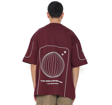 Spyderbilt Kaos Lengan Pendek Pria Jodorsty Oversize Planet Surf