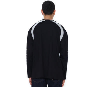 Voxfly Kaos lengan panjang Pria Lombardi Line Planet Surf
