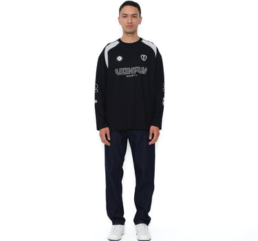 Voxfly Kaos lengan panjang Pria Lombardi Line Planet Surf