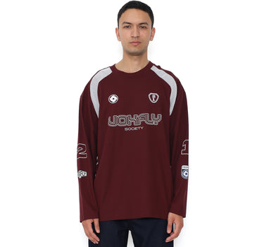 Voxfly Kaos lengan panjang Pria Lombardi Line Planet Surf