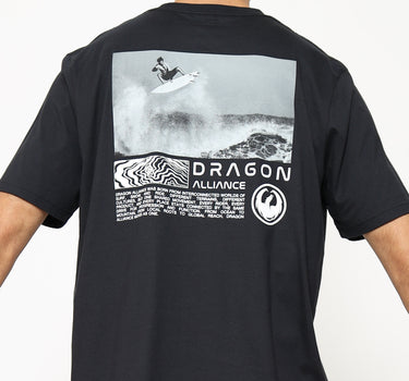 Dragon Kaos lengan pendek Pria Coastline  Planet Surf