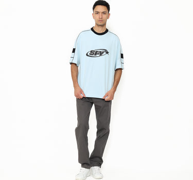 Spyderbilt Kaos lengan pendek Pria Northside Oversize Planet Surf