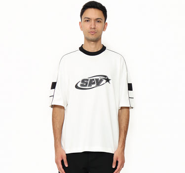 Spyderbilt Kaos lengan pendek Pria Northside Oversize Planet Surf