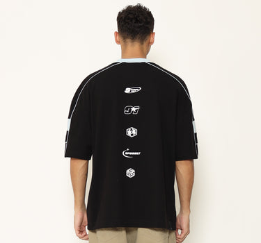 Spyderbilt Kaos Lengan Pendek Pria Northside Oversize Planet Surf