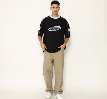 Spyderbilt Kaos Lengan Pendek Pria Northside Oversize Planet Surf