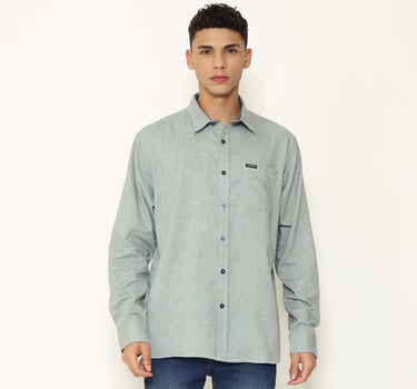 Planet Surf Clothing Kemeja Lengan Panjang Pria Common Planet Surf