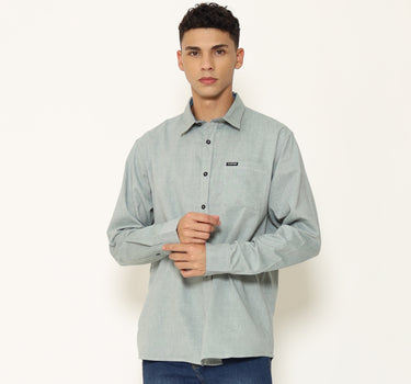 Planet Surf Clothing Kemeja Lengan Panjang Pria Common Planet Surf