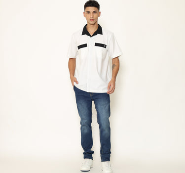 Planet Surf Clothing Kemeja Lengan Pendek Pria Quell Planet Surf