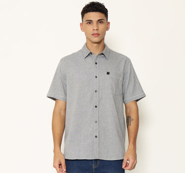Planet Surf Clothing Kemeja Lengan Pendek Pria Wavy Planet Surf