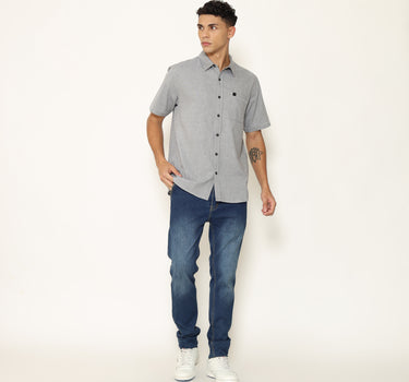 Planet Surf Clothing Kemeja Lengan Pendek Pria Wavy Planet Surf