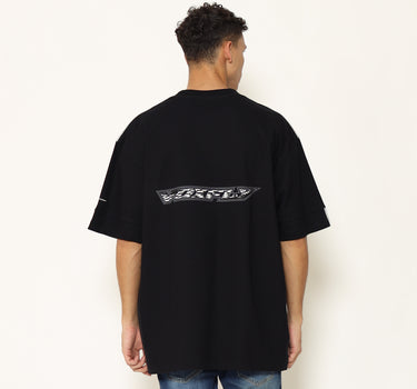 Voxfly Kaos Lengan Pendek Pria Horisontal Oversize Planet Surf