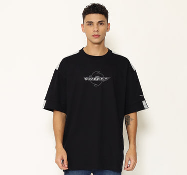 Voxfly Kaos Lengan Pendek Pria Horisontal Oversize Planet Surf