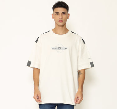 Voxfly Kaos Lengan Pendek Pria Horisontal Oversize Planet Surf
